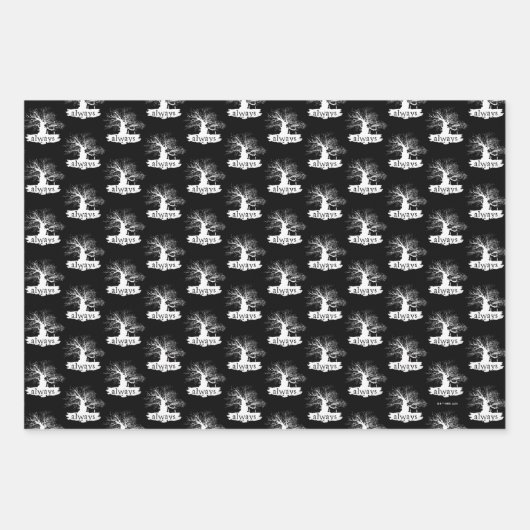 Harry Potter Spell | Altijd citeren Silhouette Inpakpapier Vel (Voorkant)