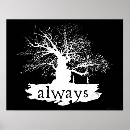 Harry Potter Spell | Altijd citeren Silhouette Poster (Voorkant)