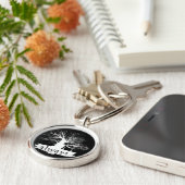 Harry Potter Spell | Altijd citeren Silhouette Sleutelhanger (Zijkant)