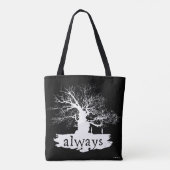 Harry Potter Spell | Altijd citeren Silhouette Tote Bag (Achterkant)