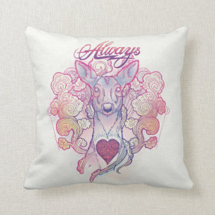 Harry Potter Spell   "altijd" Damhinde Patronus Kussen