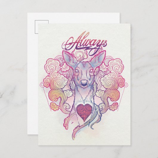 Harry Potter Spell | Altijd Doe Patronus Briefkaart (Voorkant / Achterkant)