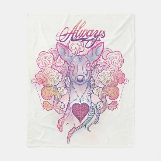 Harry Potter Spell | Altijd Doe Patronus Fleece Deken (Voorkant)