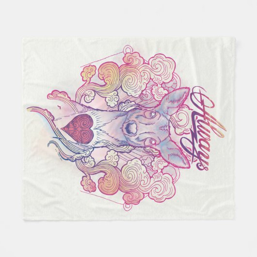 Harry Potter Spell | Altijd Doe Patronus Fleece Deken (Voorkant (Horizontaal))