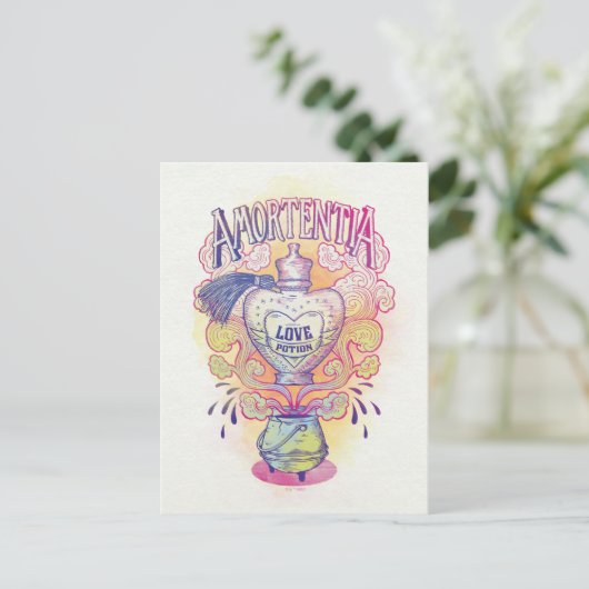 Harry Potter Spell | Amortentia Love Potion Flesje Briefkaart (Staand voorkant)