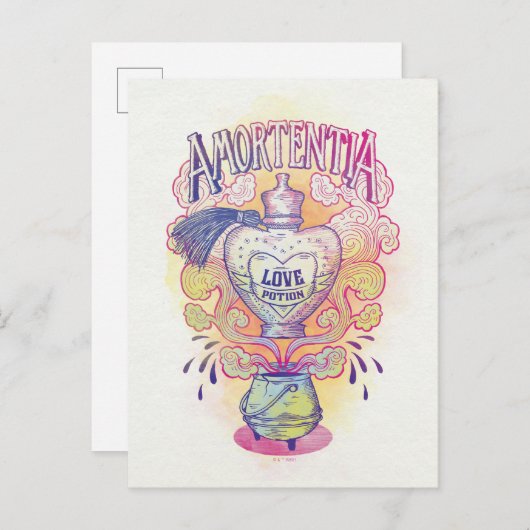 Harry Potter Spell | Amortentia Love Potion Flesje Briefkaart (Voorkant / Achterkant)