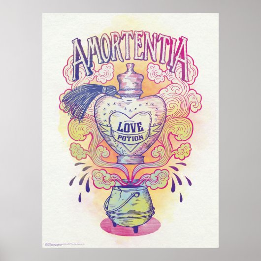 Harry Potter Spell | Amortentia Love Potion Flesje Poster (Voorkant)