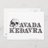Harry Potter Spell | Avada Kedavra Briefkaart (Voorkant / Achterkant)