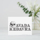 Harry Potter Spell | Avada Kedavra Briefkaart (Staand voorkant)