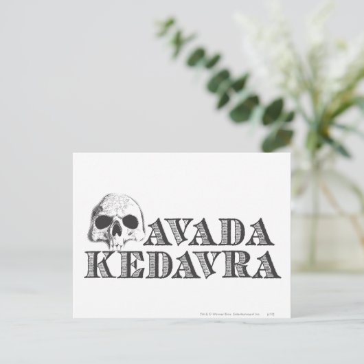 Harry Potter Spell | Avada Kedavra Briefkaart (Staand voorkant)