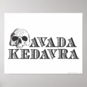 Harry Potter Spell | Avada Kedavra Poster (Voorkant)