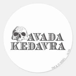 Harry Potter Spell   Avada Kedavra Ronde Sticker