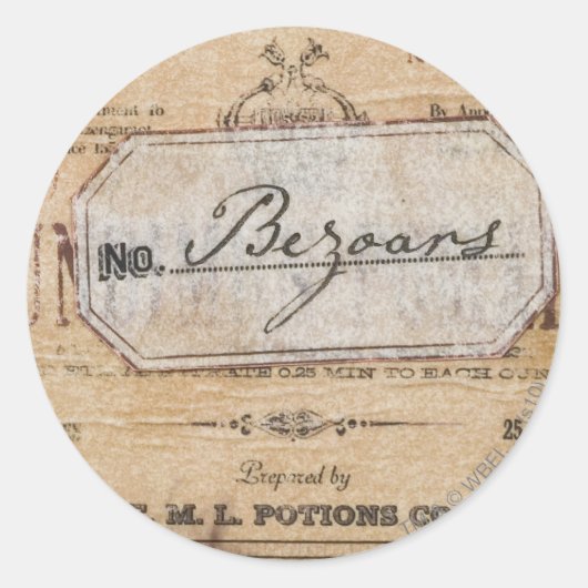 Harry Potter Spell | Bezoars Ronde Sticker (Voorkant)