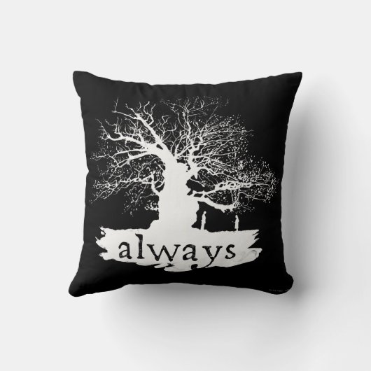 Harry Potter Spell | citeert altijd Silhouet Kussen (Achterkant)