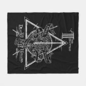 Harry Potter Spell | DEATHLY HALLOWS Graphic Fleece Deken (Voorkant (Horizontaal))