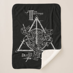 Harry Potter Spell   DEATHLY HALLOWS Graphic Sherpa Deken