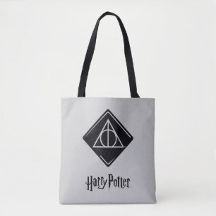 Harry Potter Spell   Deathly Hallows Icon Tote Bag