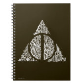 Harry Potter Spell | DEATHLY HALLOWS Typography Gr Notitieboek (Voorkant)