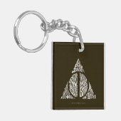 Harry Potter Spell | DEATHLY HALLOWS Typography Gr Sleutelhanger (Voorkant Links)