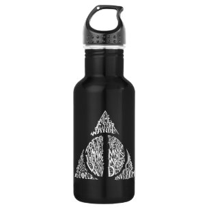 Harry Potter Spell   DEATHLY HALLOWS Typography Gr Waterfles