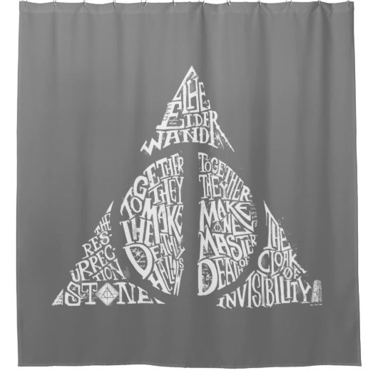 Harry Potter Spell | DODEADELIJKE HALLOWS 2 Douchegordijn (Voorkant)