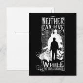 Harry Potter Spell | Geen van beide kan leven Briefkaart (Voorkant / Achterkant)