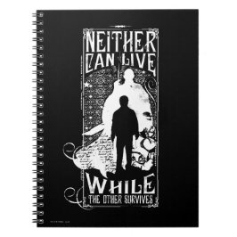 Harry Potter Spell | Geen van beide kan leven Notitieboek