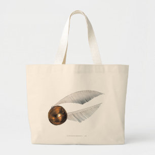 Harry Potter Spell   Golden Snitch Grote Tote Bag