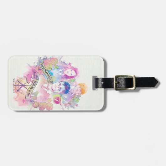 Harry Potter Spell | Harry, Hermione en Ron Waterc Bagagelabel (Voorkant horizontaal)