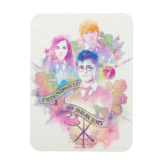 Harry Potter Spell | Harry, Hermione en Ron Waterc Magneet (Verticaal)