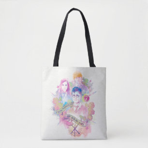 Harry Potter Spell   Harry, Hermione en Ron Waterc Tote Bag