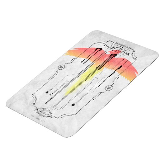 Harry Potter Spell | Harry's Wand Infographic Magneet (Linkerzijde)