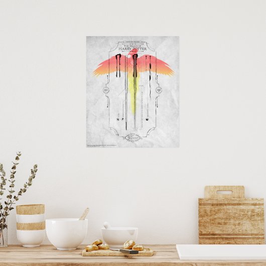 Harry Potter Spell | Harry's Wand Infographic Poster (Keuken)