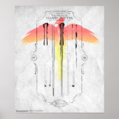 Harry Potter Spell | Harry's Wand Infographic Poster (Voorkant)