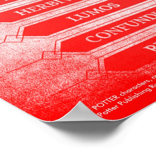 Harry Potter Spell | Instructie voor spoelen en sp Poster (Hoek)