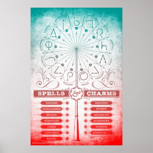 Harry Potter Spell | Instructie voor spoelen en sp Poster (Voorkant)