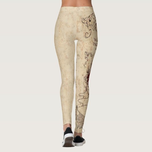 Harry Potter Spell | Kaart van Marauder Leggings (Achterkant)