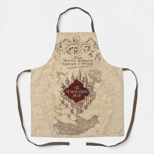 Harry Potter Spell | Kaart van Marauder Schort (Voorkant)