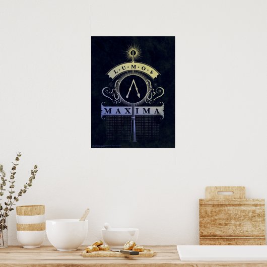 Harry Potter Spell | Lumos Maxima Grafisch Poster (Keuken)