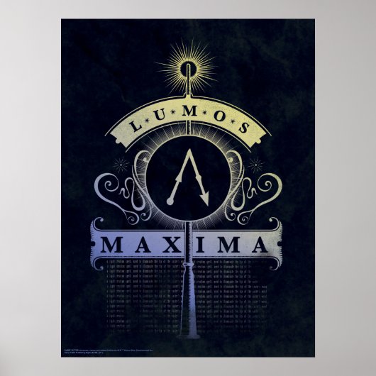 Harry Potter Spell | Lumos Maxima Grafisch Poster (Voorkant)
