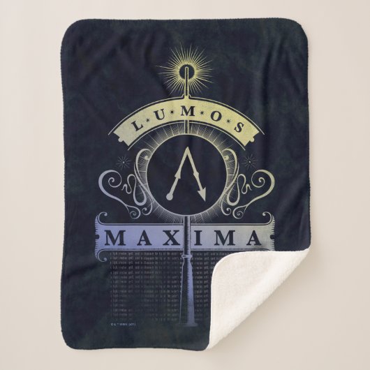 Harry Potter Spell | Lumos Maxima Graphic Sherpa Deken (Voorkant)