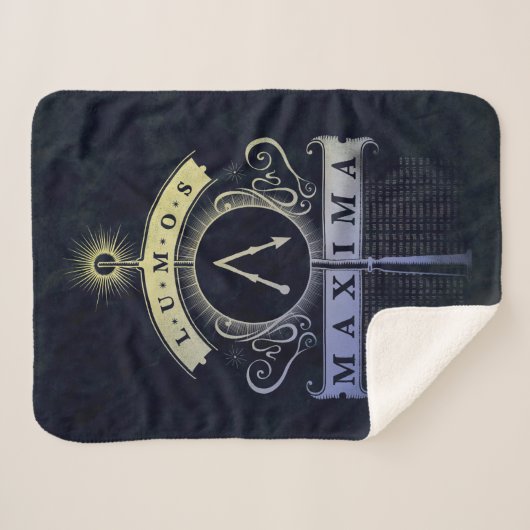 Harry Potter Spell | Lumos Maxima Graphic Sherpa Deken (Voorkant (horizontaal))