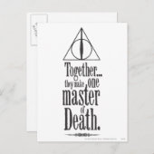Harry Potter Spell | Meester van de dood Briefkaart (Voorkant / Achterkant)