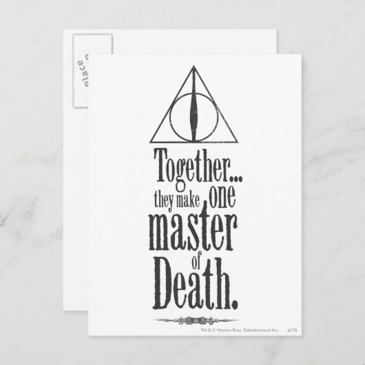 Harry Potter Spell | Meester van de dood Briefkaart (Voorkant / Achterkant)