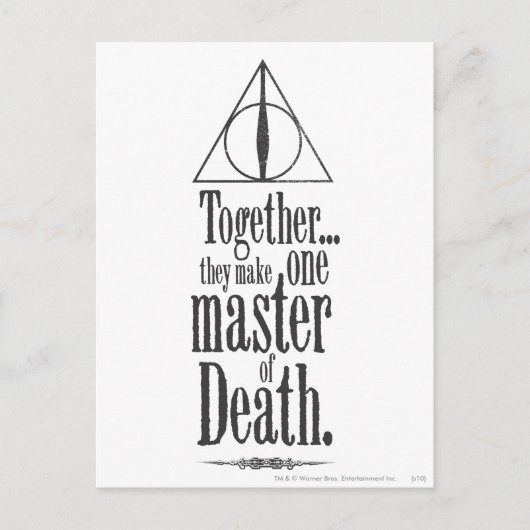 Harry Potter Spell | Meester van de dood Briefkaart (Voorkant)