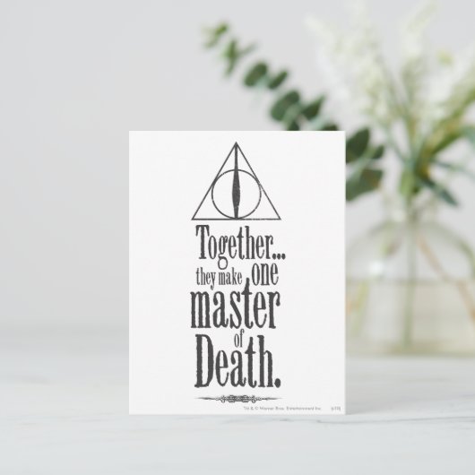 Harry Potter Spell | Meester van de dood Briefkaart (Staand voorkant)
