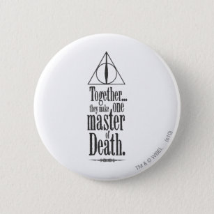 Harry Potter Spell   Meester van de dood Ronde Button 5,7 Cm