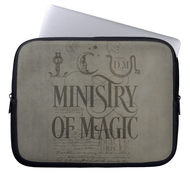 Harry Potter Spell | MINISTERIE VAN MAGISCH BELANG Laptop Sleeve (Voorkant)