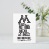 Harry Potter Spell | Ministerie van Magische Propa Briefkaart (Staand voorkant)