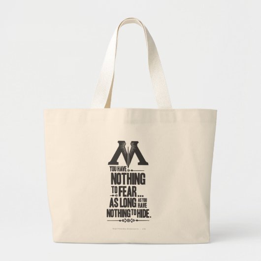 Harry Potter Spell | Ministerie van Magische Propa Grote Tote Bag (Voorkant)